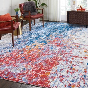 image:imageNourison Home Twilight Red Blue 86 x 116 Area Rug  Easy Clean Non Shedding Bed Room Living Room Dining Room Kitchen 9 x 1286 x 116 86 x 116 Rectangle