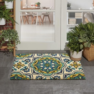 image:imageNourison Home Wav17 Greetings Bohemian Bluebell 16 x 24 Area Rug Easy Clean Non Shedding Bed Room Living Room Dining Room Kitchen 16 x 24Bluebell