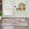 image:imageNourison Home Aloha Grey Blue 2 x 3 Area Rug  Easy Clean Non Shedding Bed Room Living Room Dining Room Kitchen 2 x 3Blue Mocha