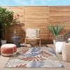 image:imageNourison Home Aloha Grey Blue 2 x 3 Area Rug  Easy Clean Non Shedding Bed Room Living Room Dining Room Kitchen 2 x 3Blue Mocha