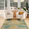 image:imageNourison Home Aloha Grey Blue 2 x 3 Area Rug  Easy Clean Non Shedding Bed Room Living Room Dining Room Kitchen 2 x 3Green Multicolor