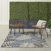 image:imageNourison Home Aloha Grey Blue 2 x 3 Area Rug  Easy Clean Non Shedding Bed Room Living Room Dining Room Kitchen 2 x 3Grey Blue
