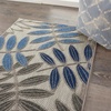 image:imageNourison Home Aloha Grey Blue 2 x 3 Area Rug  Easy Clean Non Shedding Bed Room Living Room Dining Room Kitchen 2 x 3Grey Blue