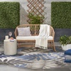 image:imageNourison Home Aloha Grey Blue 2 x 3 Area Rug  Easy Clean Non Shedding Bed Room Living Room Dining Room Kitchen 2 x 3Grey Blue