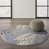 image:imageNourison Home Aloha Grey Blue 2 x 3 Area Rug  Easy Clean Non Shedding Bed Room Living Room Dining Room Kitchen 2 x 3Grey Blue