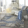 image:imageNourison Home Aloha Grey Blue 2 x 3 Area Rug  Easy Clean Non Shedding Bed Room Living Room Dining Room Kitchen 2 x 3Grey Blue
