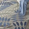 image:imageNourison Home Aloha Grey Blue 2 x 3 Area Rug  Easy Clean Non Shedding Bed Room Living Room Dining Room Kitchen 2 x 3Grey Blue