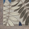 image:imageNourison Home Aloha Grey Blue 2 x 3 Area Rug  Easy Clean Non Shedding Bed Room Living Room Dining Room Kitchen 2 x 3Grey Blue
