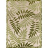 image:imageNourison Home Aloha Grey Blue 2 x 3 Area Rug  Easy Clean Non Shedding Bed Room Living Room Dining Room Kitchen 2 x 3Ivory Green