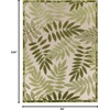 image:imageNourison Home Aloha Grey Blue 2 x 3 Area Rug  Easy Clean Non Shedding Bed Room Living Room Dining Room Kitchen 2 x 3Ivory Green
