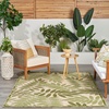 image:imageNourison Home Aloha Grey Blue 2 x 3 Area Rug  Easy Clean Non Shedding Bed Room Living Room Dining Room Kitchen 2 x 3Ivory Green