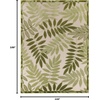 image:imageNourison Home Aloha Grey Blue 2 x 3 Area Rug  Easy Clean Non Shedding Bed Room Living Room Dining Room Kitchen 2 x 3Ivory Green
