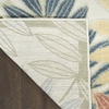 image:imageNourison Home Aloha Grey Blue 2 x 3 Area Rug  Easy Clean Non Shedding Bed Room Living Room Dining Room Kitchen 2 x 3Ivory Rose
