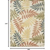 image:imageNourison Home Aloha Grey Blue 2 x 3 Area Rug  Easy Clean Non Shedding Bed Room Living Room Dining Room Kitchen 2 x 3Ivory Rose