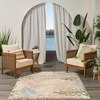 image:imageNourison Home Aloha Grey Blue 2 x 3 Area Rug  Easy Clean Non Shedding Bed Room Living Room Dining Room Kitchen 2 x 3Ivory Rose