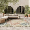 image:imageNourison Home Aloha Grey Blue 2 x 3 Area Rug  Easy Clean Non Shedding Bed Room Living Room Dining Room Kitchen 2 x 3Ivory Rose