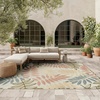 image:imageNourison Home Aloha Grey Blue 2 x 3 Area Rug  Easy Clean Non Shedding Bed Room Living Room Dining Room Kitchen 2 x 3Ivory Rose