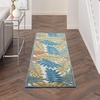 image:imageNourison Home Aloha Grey Blue 2 x 3 Area Rug  Easy Clean Non Shedding Bed Room Living Room Dining Room Kitchen 2 x 3IvoryMulti