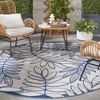 image:imageNourison Home Aloha Grey Blue 2 x 3 Area Rug  Easy Clean Non Shedding Bed Room Living Room Dining Room Kitchen 2 x 3IvoryNavy