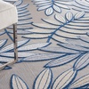 image:imageNourison Home Aloha Grey Blue 2 x 3 Area Rug  Easy Clean Non Shedding Bed Room Living Room Dining Room Kitchen 2 x 3IvoryNavy