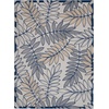 image:imageNourison Home Aloha Grey Blue 2 x 3 Area Rug  Easy Clean Non Shedding Bed Room Living Room Dining Room Kitchen 2 x 3IvoryNavy