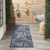 image:imageNourison Home Aloha Grey Blue 2 x 3 Area Rug  Easy Clean Non Shedding Bed Room Living Room Dining Room Kitchen 2 x 3IvoryNavy