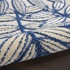image:imageNourison Home Aloha Grey Blue 2 x 3 Area Rug  Easy Clean Non Shedding Bed Room Living Room Dining Room Kitchen 2 x 3IvoryNavy
