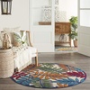 image:imageNourison Home Aloha Grey Blue 2 x 3 Area Rug  Easy Clean Non Shedding Bed Room Living Room Dining Room Kitchen 2 x 3Multi Color