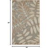 image:imageNourison Home Aloha Grey Blue 2 x 3 Area Rug  Easy Clean Non Shedding Bed Room Living Room Dining Room Kitchen 2 x 3Natural