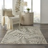 image:imageNourison Home Aloha Grey Blue 2 x 3 Area Rug  Easy Clean Non Shedding Bed Room Living Room Dining Room Kitchen 2 x 3Natural