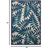 image:imageNourison Home Aloha Grey Blue 2 x 3 Area Rug  Easy Clean Non Shedding Bed Room Living Room Dining Room Kitchen 2 x 3Navy