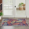 image:imageNourison Home Aloha Grey Blue 2 x 3 Area Rug  Easy Clean Non Shedding Bed Room Living Room Dining Room Kitchen 2 x 3Navy Multicolor