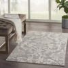 image:imageNourison Home Jubilant Damask IvoryPink 3 x 5 Area Rug Easy Cleaning Non Shedding Bed Room Living Room Dining Room Kitchen 3x5Grey