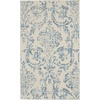 image:imageNourison Home Jubilant Damask IvoryPink 3 x 5 Area Rug Easy Cleaning Non Shedding Bed Room Living Room Dining Room Kitchen 3x5Ivory Blue