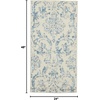 image:imageNourison Home Jubilant Damask IvoryPink 3 x 5 Area Rug Easy Cleaning Non Shedding Bed Room Living Room Dining Room Kitchen 3x5Ivory Blue
