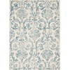 image:imageNourison Home Jubilant Damask IvoryPink 3 x 5 Area Rug Easy Cleaning Non Shedding Bed Room Living Room Dining Room Kitchen 3x5Ivory Blue