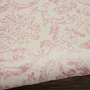 image:imageNourison Home Jubilant Damask IvoryPink 3 x 5 Area Rug Easy Cleaning Non Shedding Bed Room Living Room Dining Room Kitchen 3x5Ivory Pink