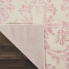 image:imageNourison Home Jubilant Damask IvoryPink 3 x 5 Area Rug Easy Cleaning Non Shedding Bed Room Living Room Dining Room Kitchen 3x5Ivory Pink