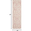 image:imageNourison Home Jubilant Damask IvoryPink 3 x 5 Area Rug Easy Cleaning Non Shedding Bed Room Living Room Dining Room Kitchen 3x5Ivory Pink