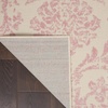 image:imageNourison Home Jubilant Damask IvoryPink 3 x 5 Area Rug Easy Cleaning Non Shedding Bed Room Living Room Dining Room Kitchen 3x5Ivory Pink