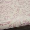 image:imageNourison Home Jubilant Damask IvoryPink 3 x 5 Area Rug Easy Cleaning Non Shedding Bed Room Living Room Dining Room Kitchen 3x5Ivory Pink