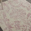 image:imageNourison Home Jubilant Damask IvoryPink 3 x 5 Area Rug Easy Cleaning Non Shedding Bed Room Living Room Dining Room Kitchen 3x5Ivory Pink