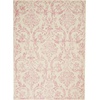 image:imageNourison Home Jubilant Damask IvoryPink 3 x 5 Area Rug Easy Cleaning Non Shedding Bed Room Living Room Dining Room Kitchen 3x5Ivory Pink