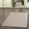image:imageNourison Home Jubilant Damask IvoryPink 3 x 5 Area Rug Easy Cleaning Non Shedding Bed Room Living Room Dining Room Kitchen 3x5Ivory Pink