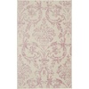 image:imageNourison Home Jubilant Damask IvoryPink 3 x 5 Area Rug Easy Cleaning Non Shedding Bed Room Living Room Dining Room Kitchen 3x5Ivory Pink