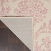 image:imageNourison Home Jubilant Damask IvoryPink 3 x 5 Area Rug Easy Cleaning Non Shedding Bed Room Living Room Dining Room Kitchen 3x5Ivory Pink