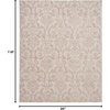 image:imageNourison Home Jubilant Damask IvoryPink 3 x 5 Area Rug Easy Cleaning Non Shedding Bed Room Living Room Dining Room Kitchen 3x5Ivory Pink