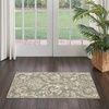 image:imageNourison Home Jubilant Damask IvoryPink 3 x 5 Area Rug Easy Cleaning Non Shedding Bed Room Living Room Dining Room Kitchen 3x5Olive