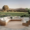 image:imageNourison Home Positano Jute 3 x 5 Area Rug  Easy Clean Non Shedding Bed Room Living Room Dining Room Kitchen 3 x 5Jute