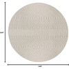 image:imageNourison Home Positano Jute 3 x 5 Area Rug  Easy Clean Non Shedding Bed Room Living Room Dining Room Kitchen 3 x 5Light Grey